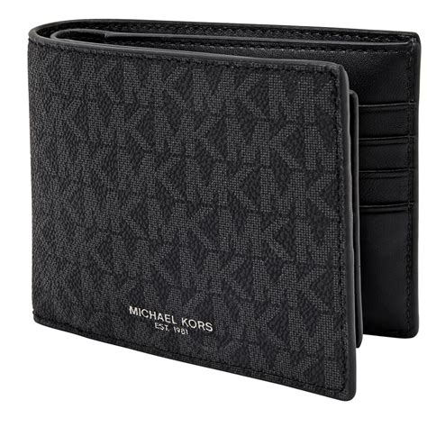 michael kors card holder mens|michael kors men's bifold wallet.